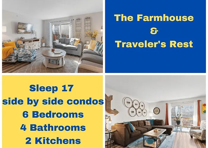 Two Gorgeous Condos*Side By Side*10 Beds*Sleep 17!