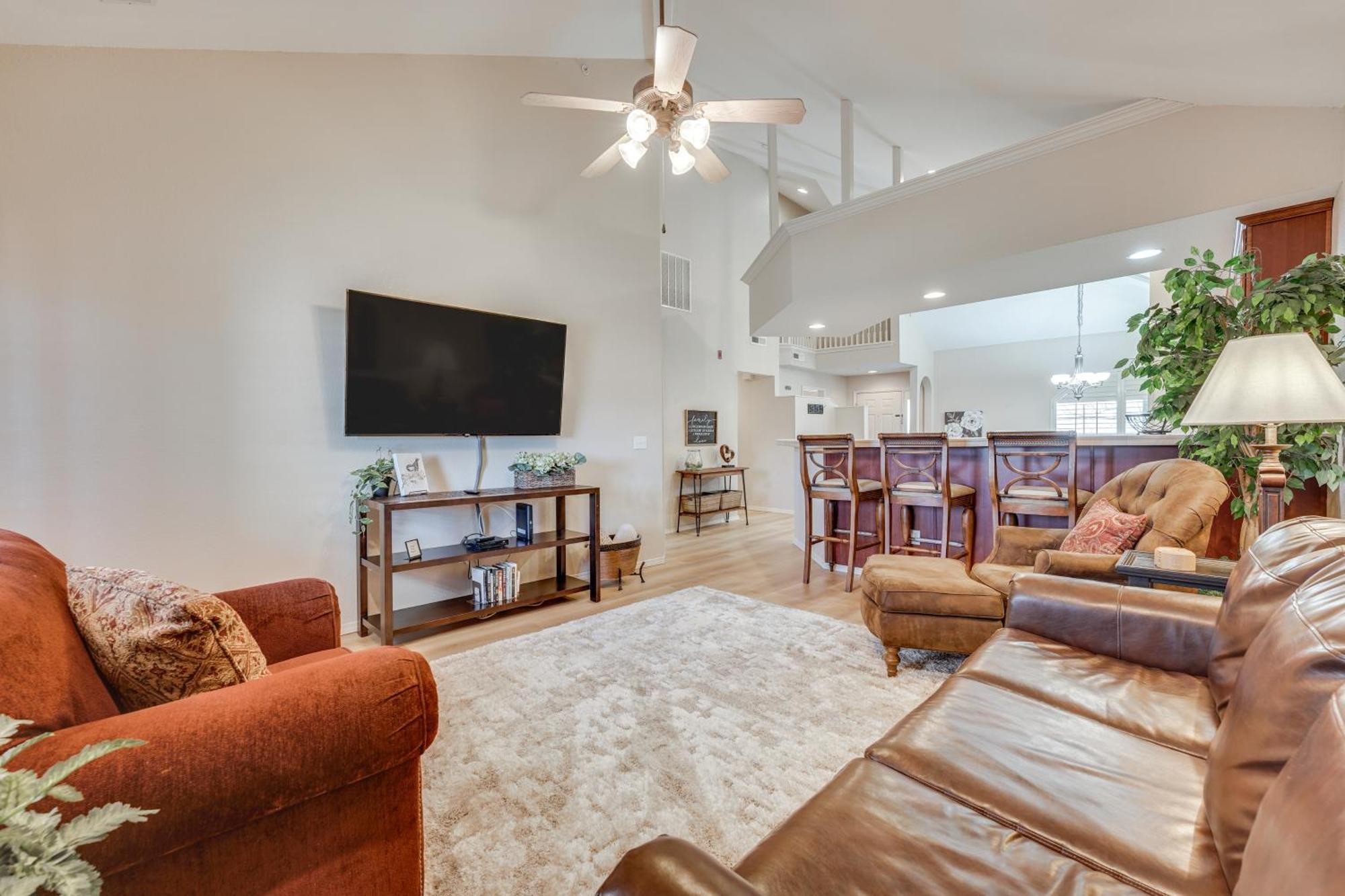 Walk To Strip Inviting Condo!
