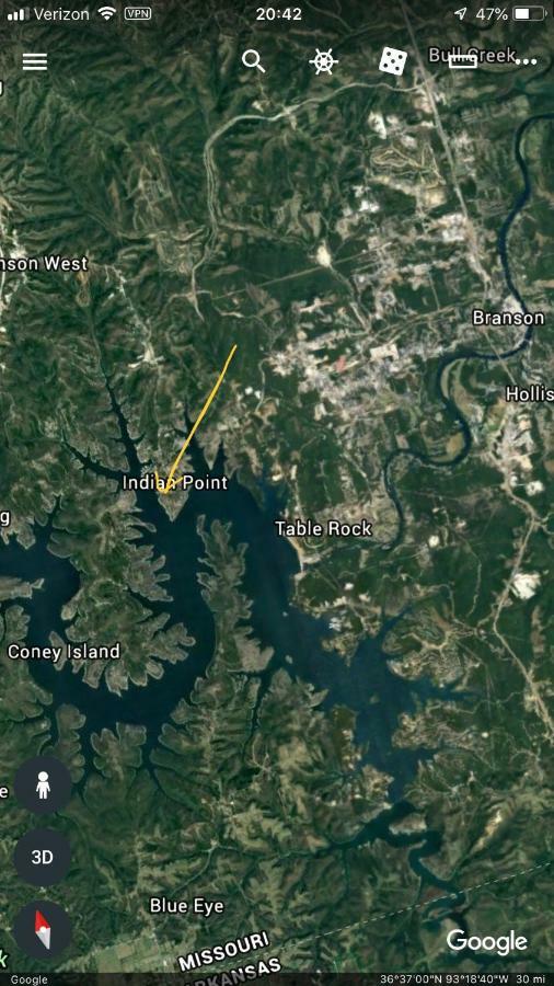 Lakefront And View Indian Point With Boat Slip Branson